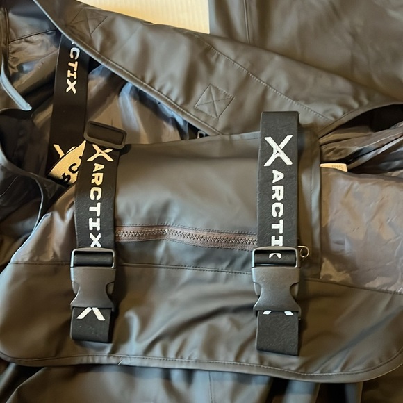 New-Arctix-XXL-black-rain bibs,heavy duty, rubberized,waterproof fabric,overalls - Picture 12 of 14